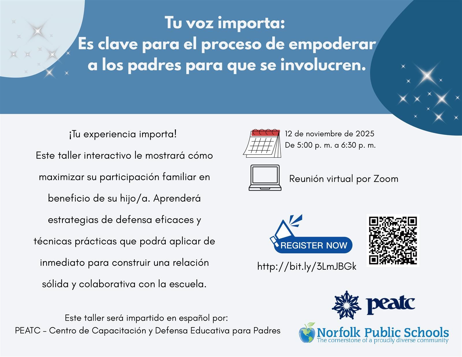  Es Tu Voz Importa: Clave para el Proceso de Empoderar a los Padres para que se Involucren